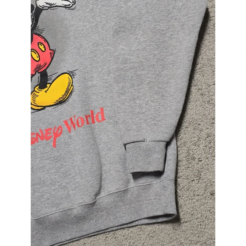 Vintage‎ Walt Disney World Mickey Mouse Crew Neck Sweatshirt Mens Large 90s